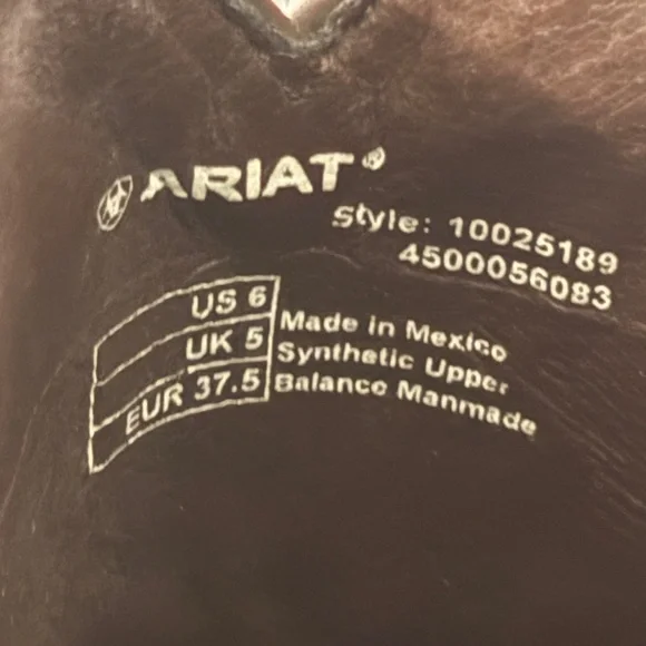 Ariat Baby Stella Western Boot - 10025189 - sz 6 - Picture 14 of 17